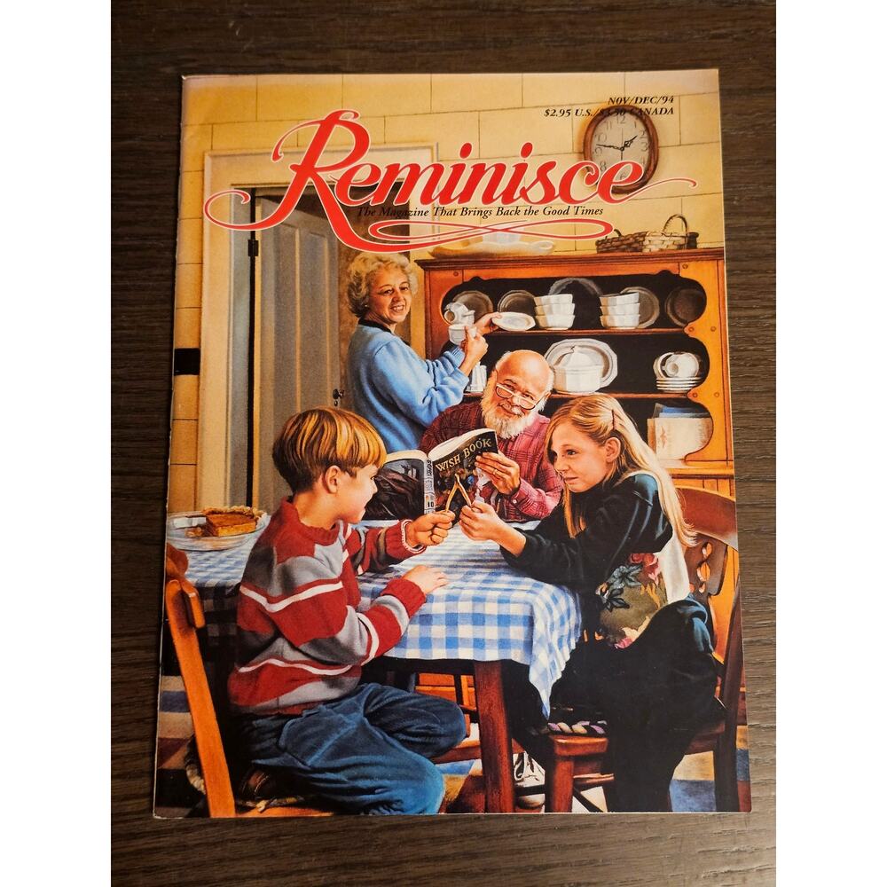 Vintage REMINISCE Magazine November December 1994 Recipes Christmas Memories